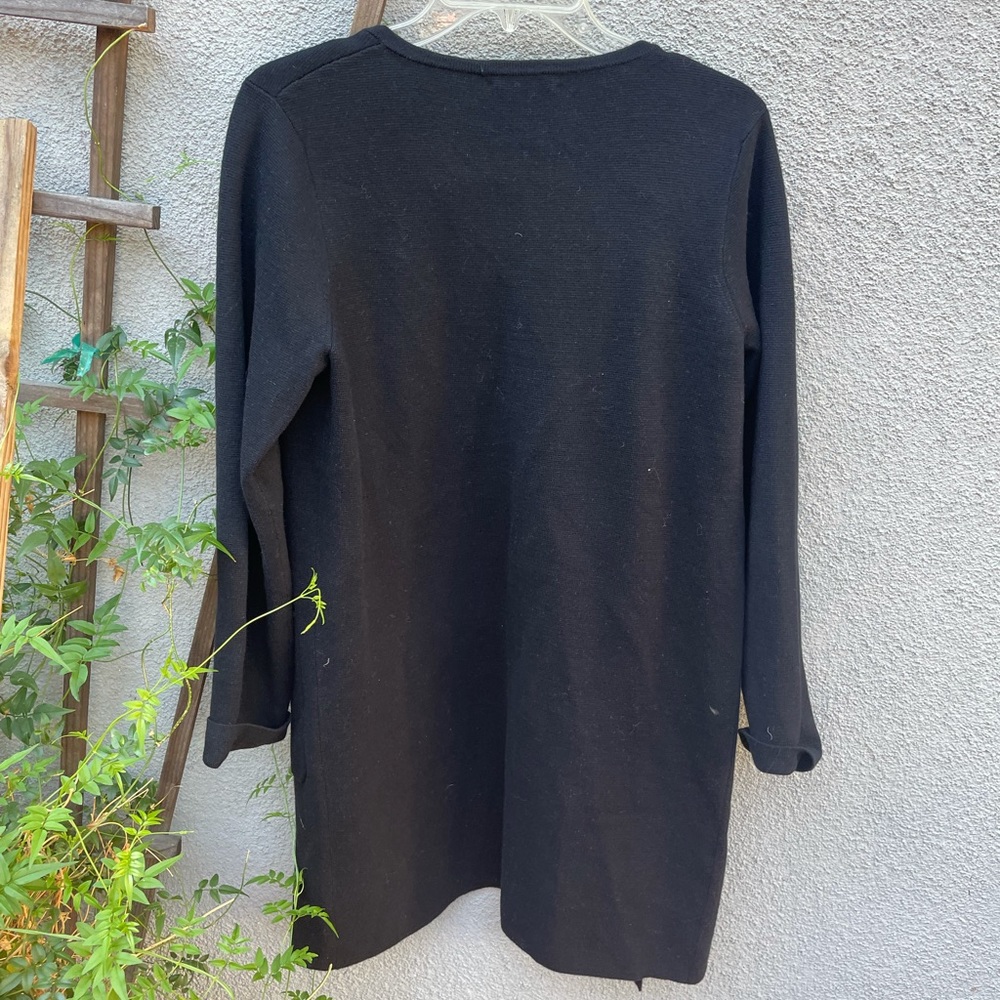 ❌SOLD❌ J. Crew Juliette collarless sweater-blazer in Black - Picture 7 of 8